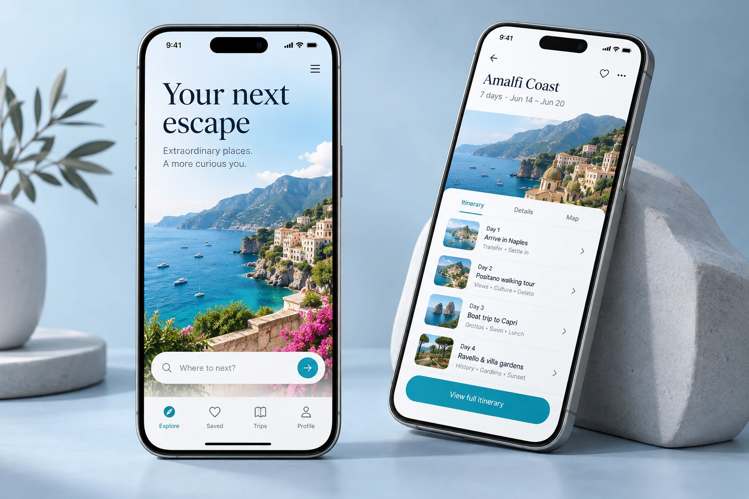 Every journey, beautifully organized. — Apps